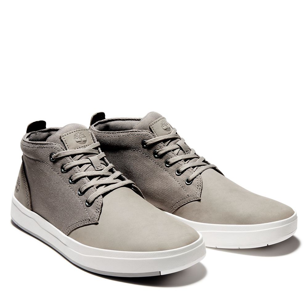 Bocanci Chukka Timberland Barbati Gri - Davis Square Mixed-Media - Romania - HJCGNS043